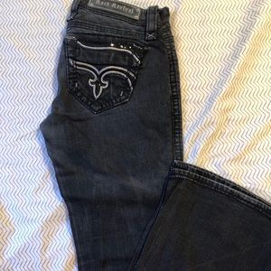 Rock Revival Black Flared Jean Pants